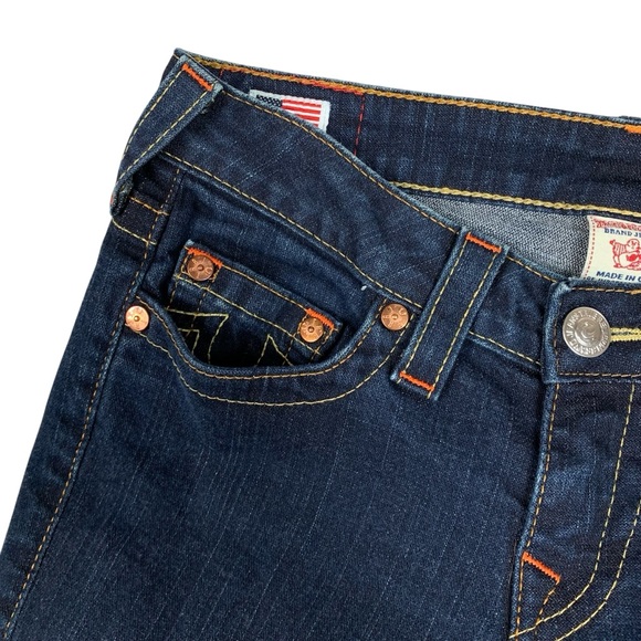 True Religion STELLA Jeans Size 27 Skinny‎ Low Rise Blue Denim (Actual 30x31) - Picture 6 of 15